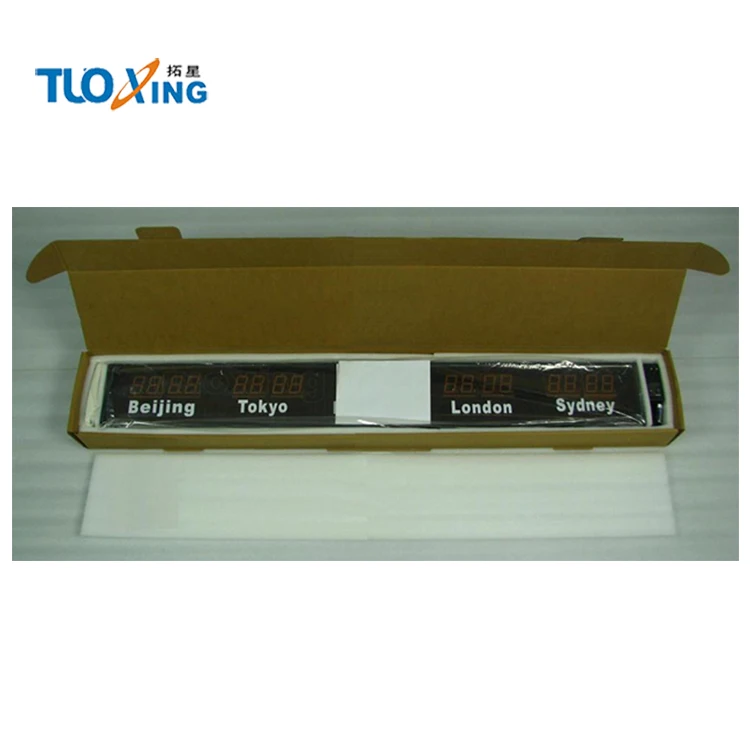 Large Digital Alphanumeric Led Clock Multi Time Zone Buy Led Clock Multi Time Zone,Led Multi