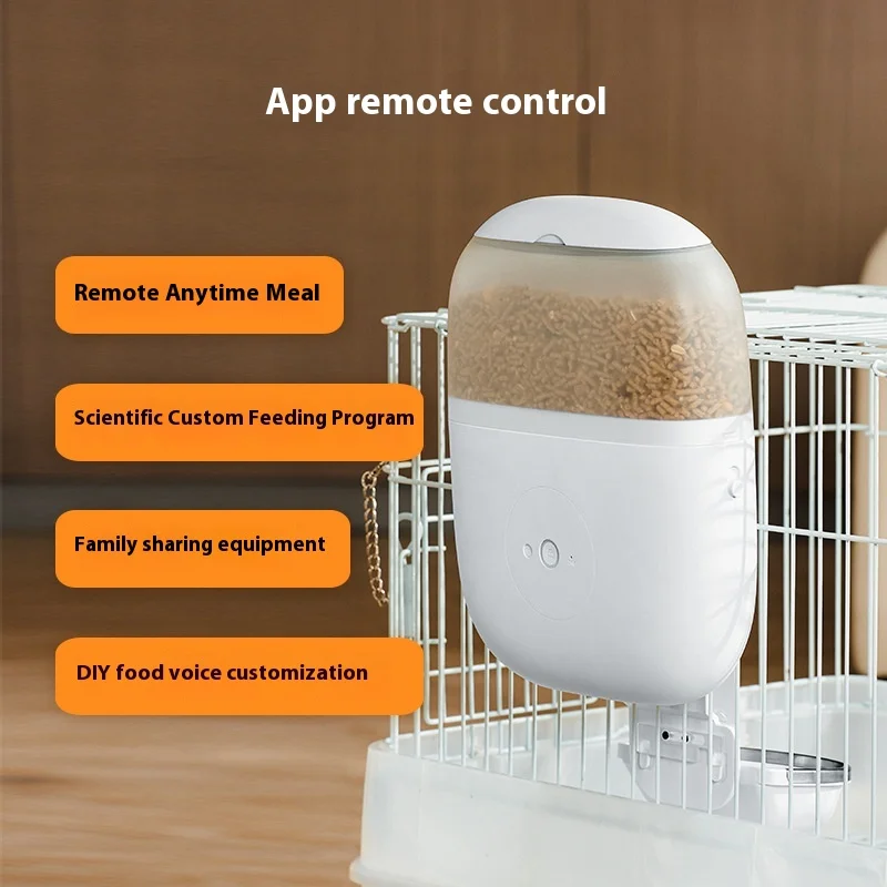 LS Smart Rabbit Feeder with Hanging Cage Super clear Camera APP Remote Pet Feeding Machine Pet Automatic Feeder