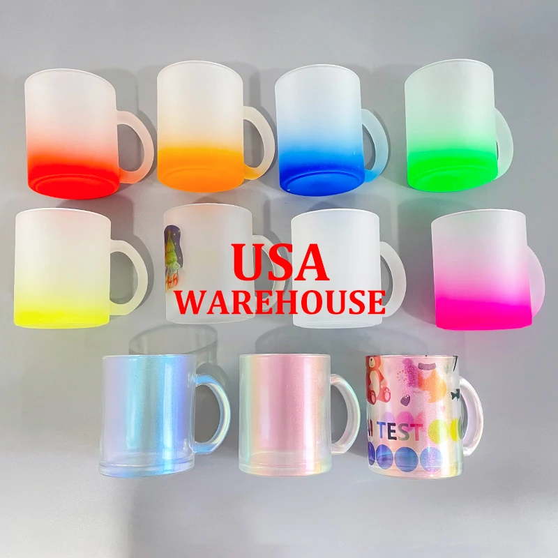 11oz SUBLIMATION GLASS CAMPER MUG (CLEAR)