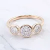แหวนทอง 14k+เพชรโมอิสซาไนต์
