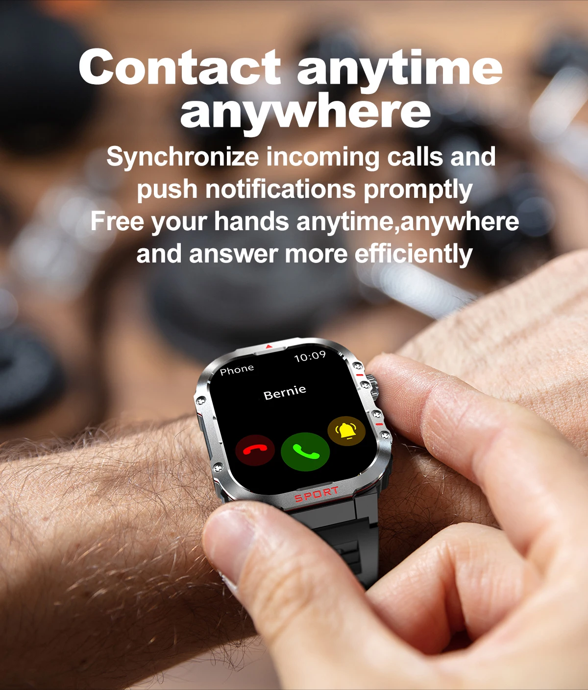 2026 G45 2.01Inch Smart Watch with Flashlight 1ATM Waterproof Heart Rate Blood Oxygen Men Outdoor Sports Relojes Smartwatch