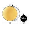 841159 - Round - No handle - 30cm - Gold + Silver