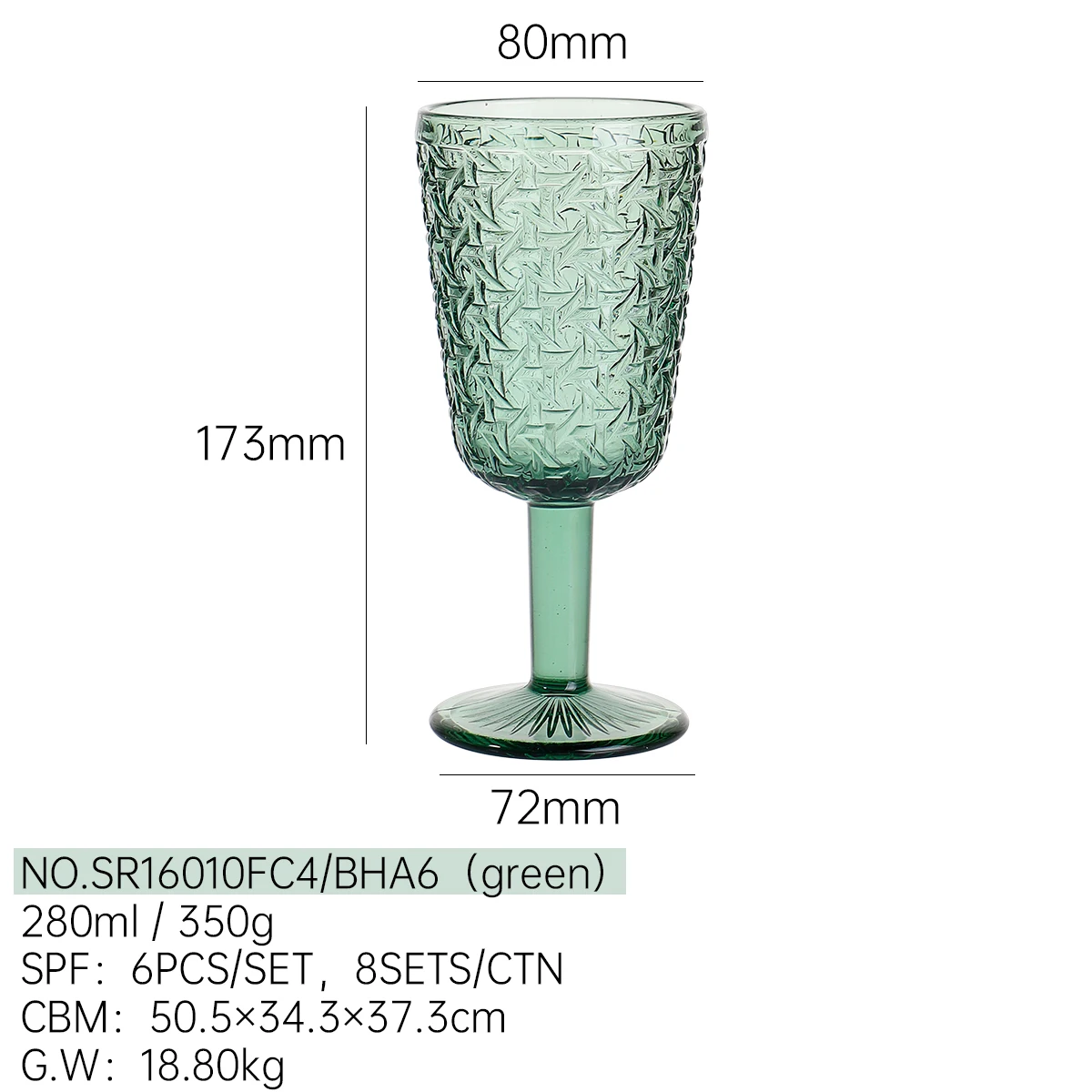 Wholesale Glassware Glass Wine Goblets Vintage Colored Decoration Clear