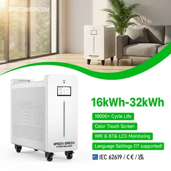 Basengreen LiFePO4 solar storage battery 16kWh / 32kWh 51.2V 628Ah