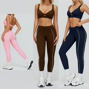 Fitness Clothing 2PCS Sport Bra High Waist Leggings Gym Fitness Yoga Set for Women