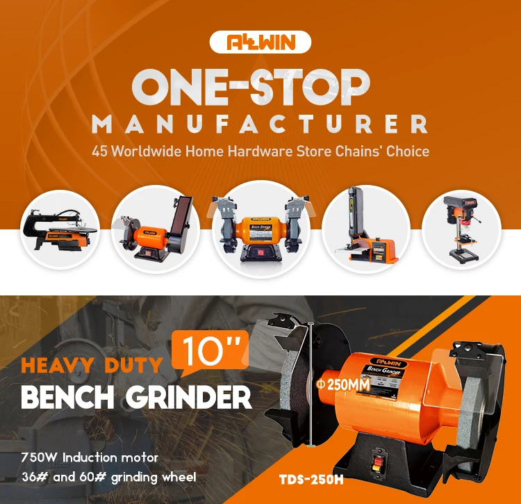 Heavy Duty Benchtop Electric Grinding Tool 10inch Bench Grinder With Spark Deflector Buy Cast