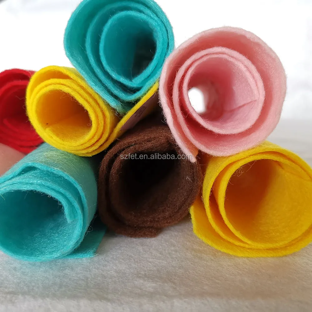 New soft felt factory non woven polyester feltfabric crafts fabric felt industrial felt fabric