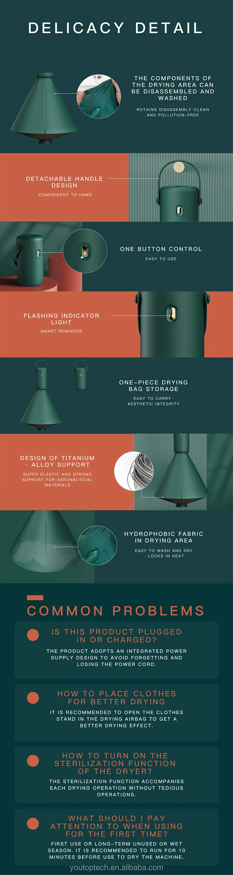 portable vertical clothes dryer