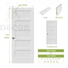 Stile shaker a 5 pannelli