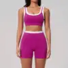 Dark Fuchsia Bra+Shorts Set