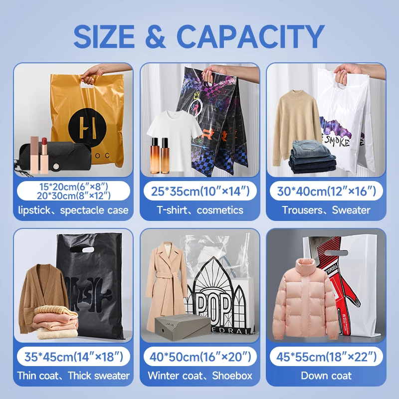 Eco-friendly 100% Compostable Biodegradable Plastic Die Cut Carry Shopping  Bags for Clothes Custom Own Logo