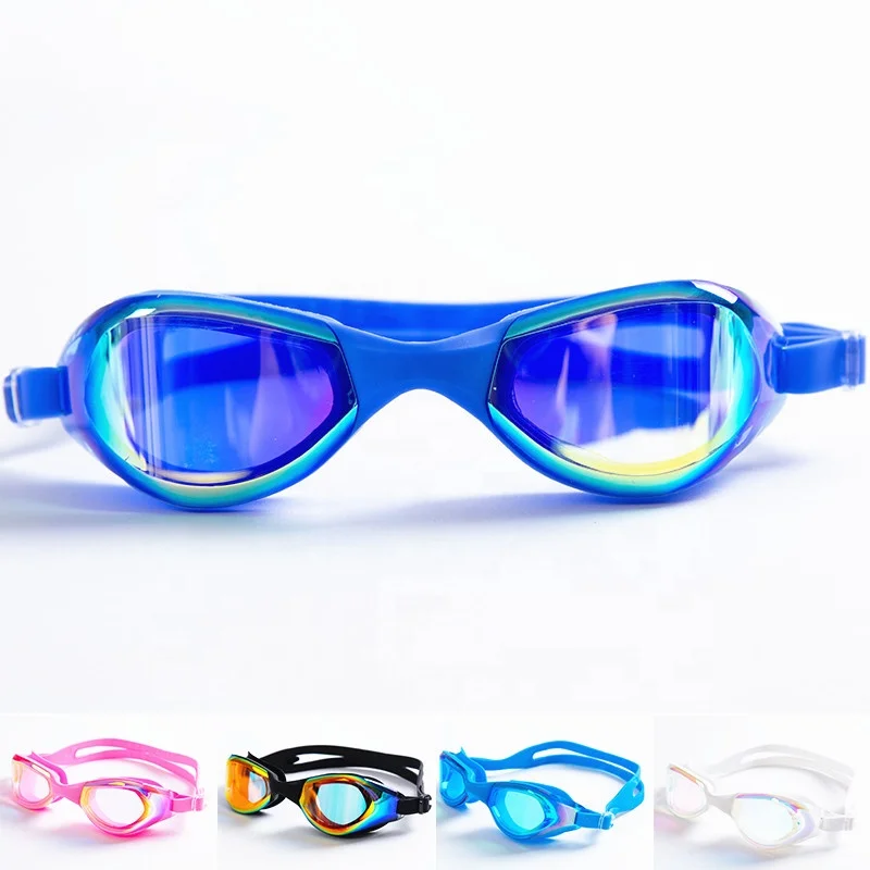 
Очки для плавания оптом, зеркальные очки для плавания в стиле триатлона с чехлом 