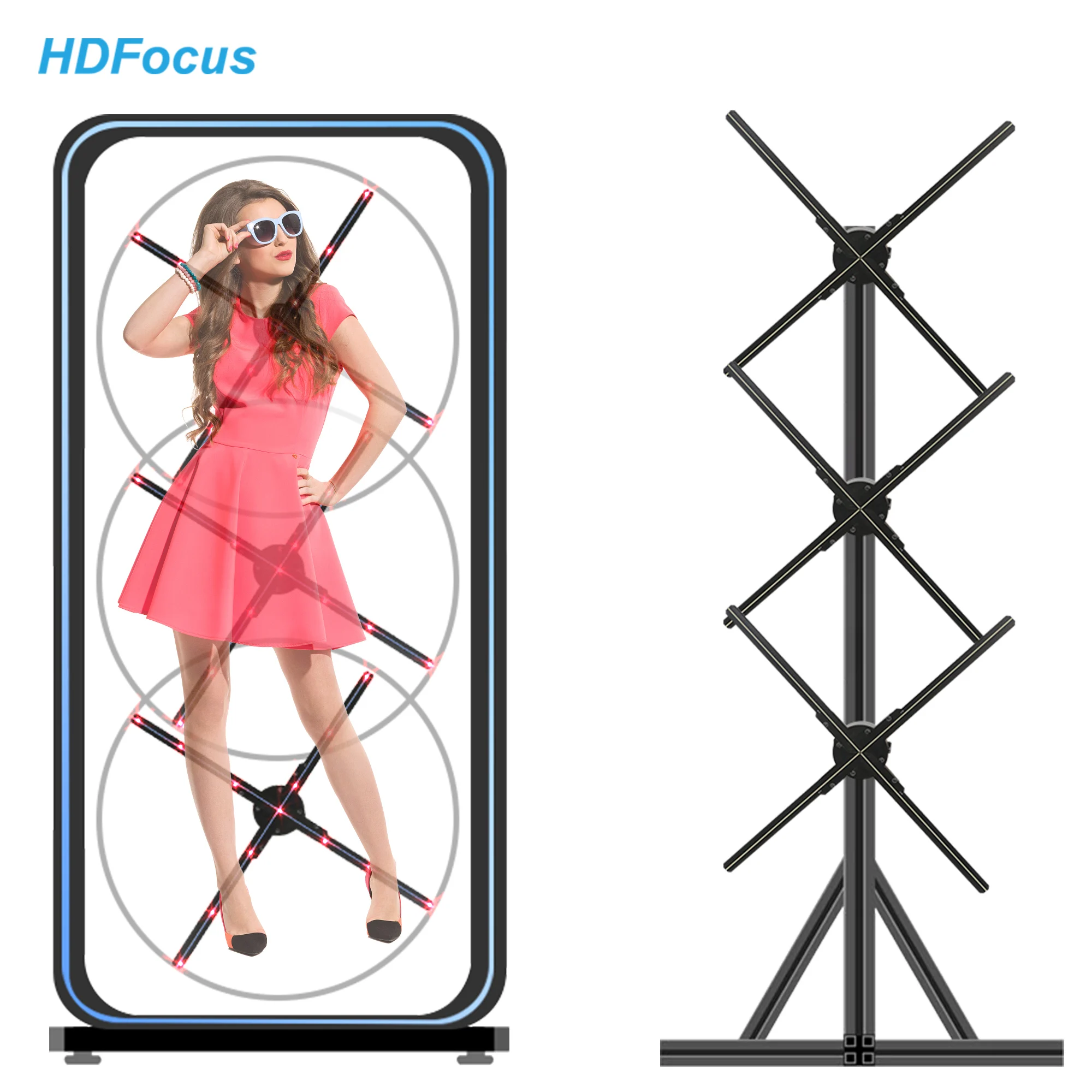 High Resolution 65cm Cloud Control Splicing WiFi Holographic Display LED Holograma  3D Hologram Fan - China LED Lighting Display, Hologram Fan