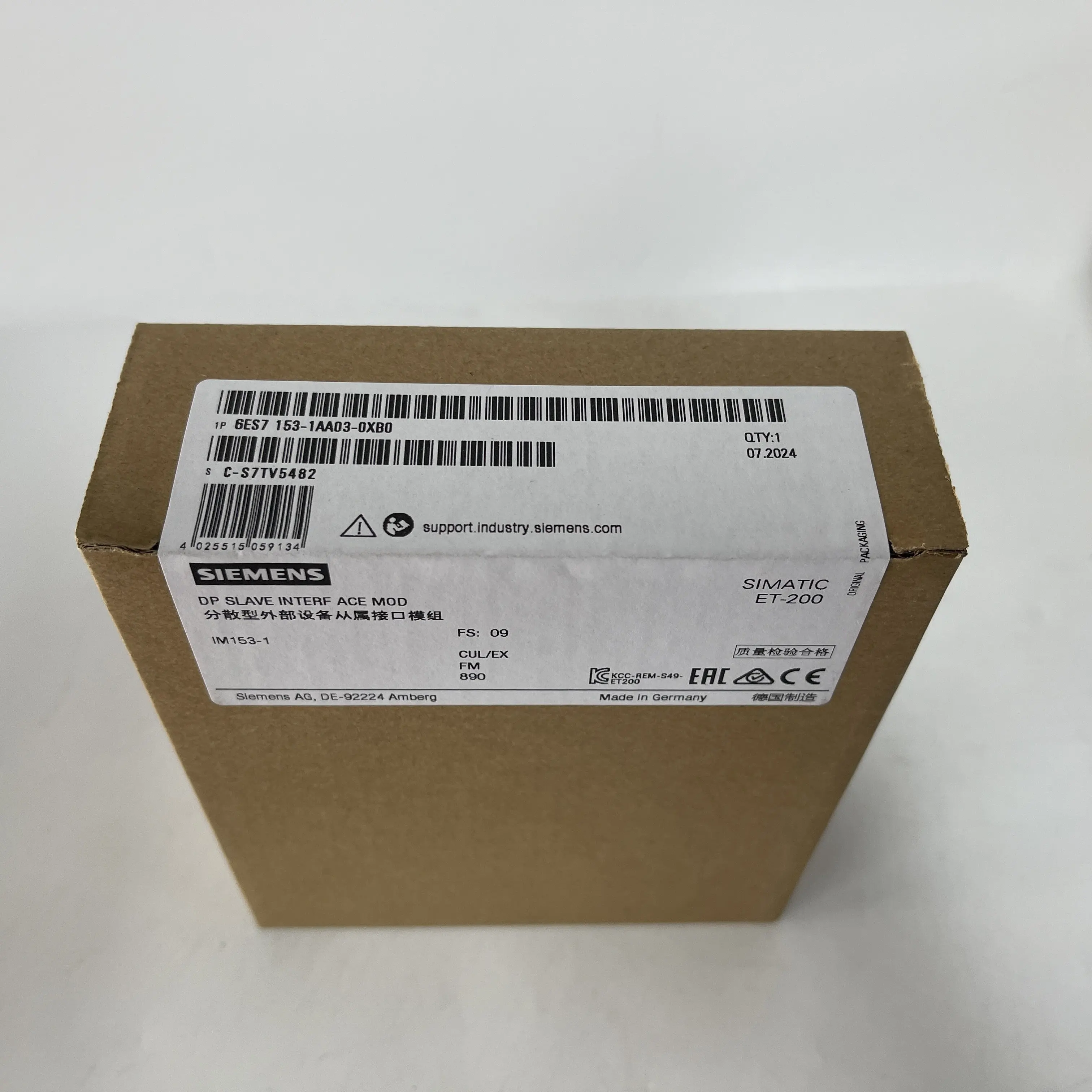 Siemens ET200M DP Slave Interface Module IM153-1 6ES7153-1AA03-0XB0 Siemens ET200M DP Slave Interface Module IM153-1 6ES7153-1AA03-0XB0