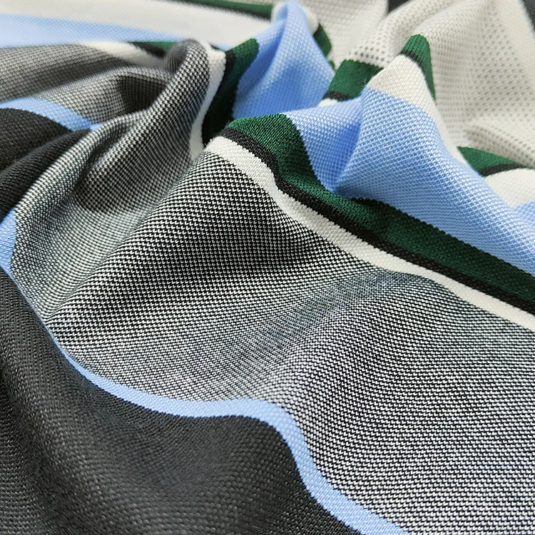 Mercerized Pique Polo Fabric Cotton Material, Breathable Polyester Spandex Pique Fabric for Sale/ supplier
