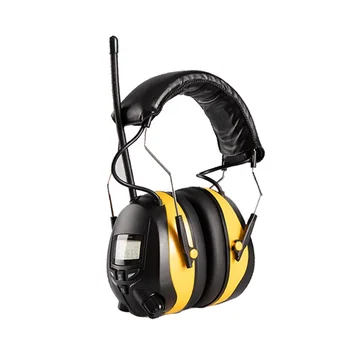 AM FM Radio Headphones with Digital Display, 30dB SNR Ear Protection Ear Muffs, Noise Reduction Hearing Protectors