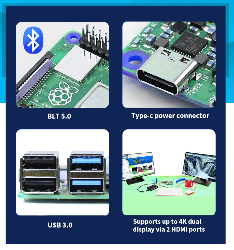 Raspberry Pi 4 Model B 1gb 2gb 4gb 8gb Compute Module 2gb/4gb/8gb Ram ...