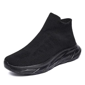 2026 New Casual Sports Sock Shoes Athletic Sneakers With Soft Sole Breathable Mesh Surface Lazy Slip-On Design Shoes for Men