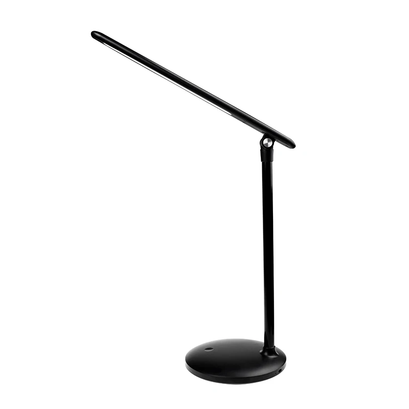 Manufacturer 2020 Best Black Study Lamp Modern LED Table Desk Lamp with Smart Touch Switch USB Charging for Kids Student Reading