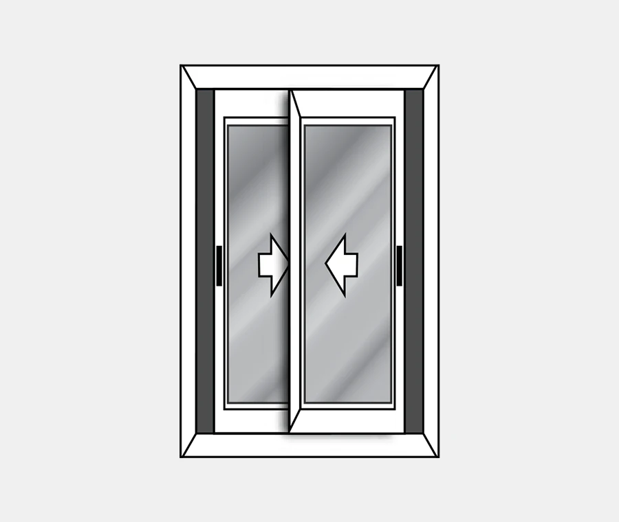 Casement Windows - UPVC Profile, Italian Style, Tempered Glass