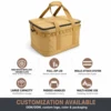 Khaki-equipment storage bag 42*29*28CM