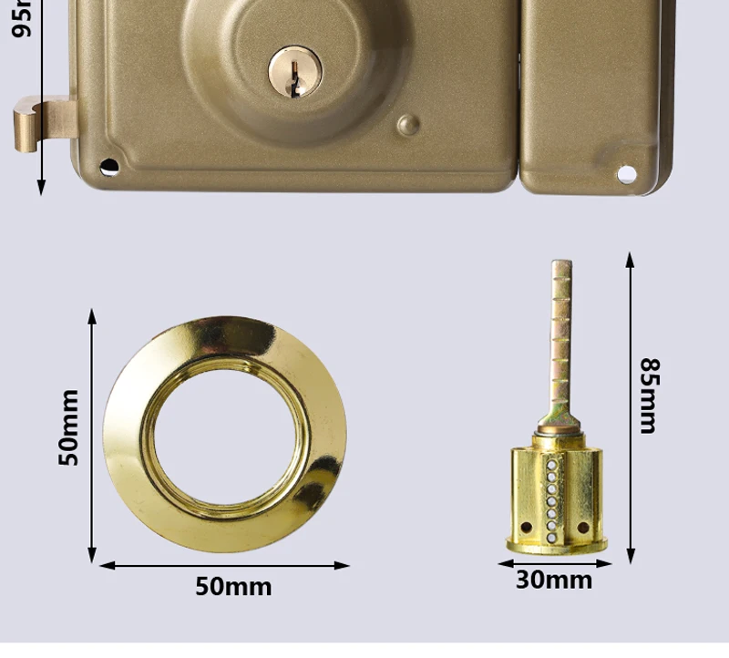 S555 Blossom Solid Brass Different Type Locks Main Door Lock Set ...