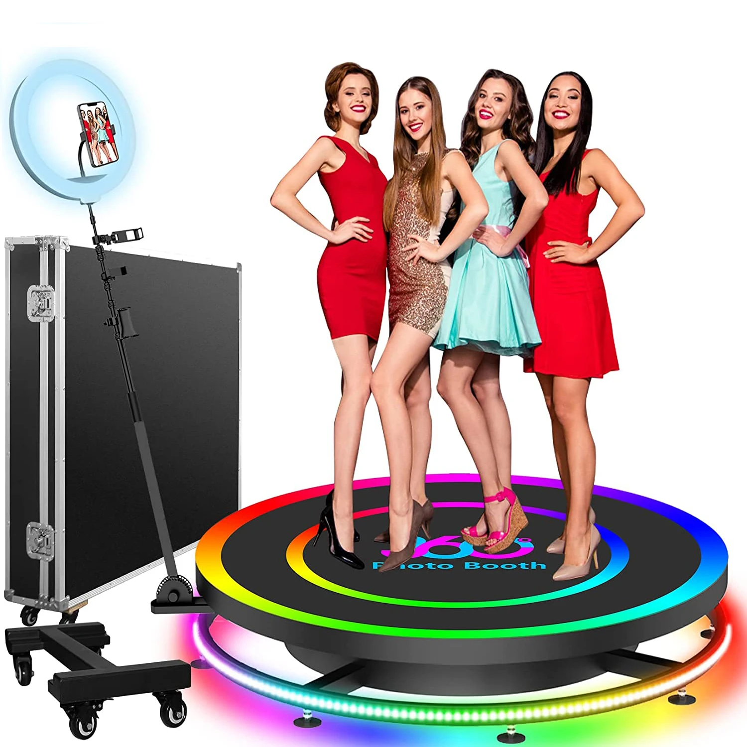 2023 Hot Sale 360 Degree Portable Photo Booth Fill Light Machine Camera  Ipad Selfie Video Free Accessories Automatic Spin 360 - Buy 360 Degree  Portable Photo Booth,Free Accessories Automatic Spin 360 ...