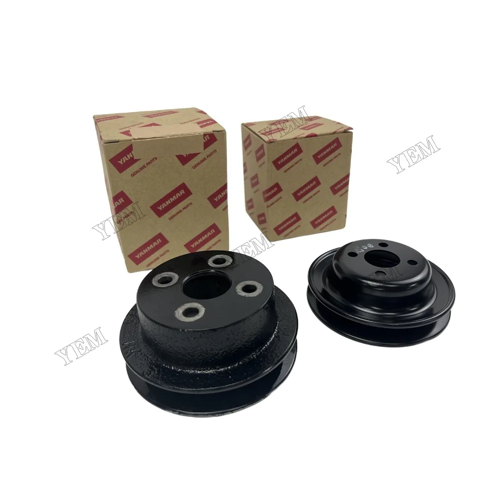 Excavator Accessories L90 L100 4TNV88C 3TNV80F 3TN66 Fan Pulley for Yanmar Genuine Parts