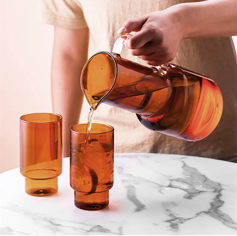 1600ml Borosilicate Custom Teapot Bottles Blown Water Glass