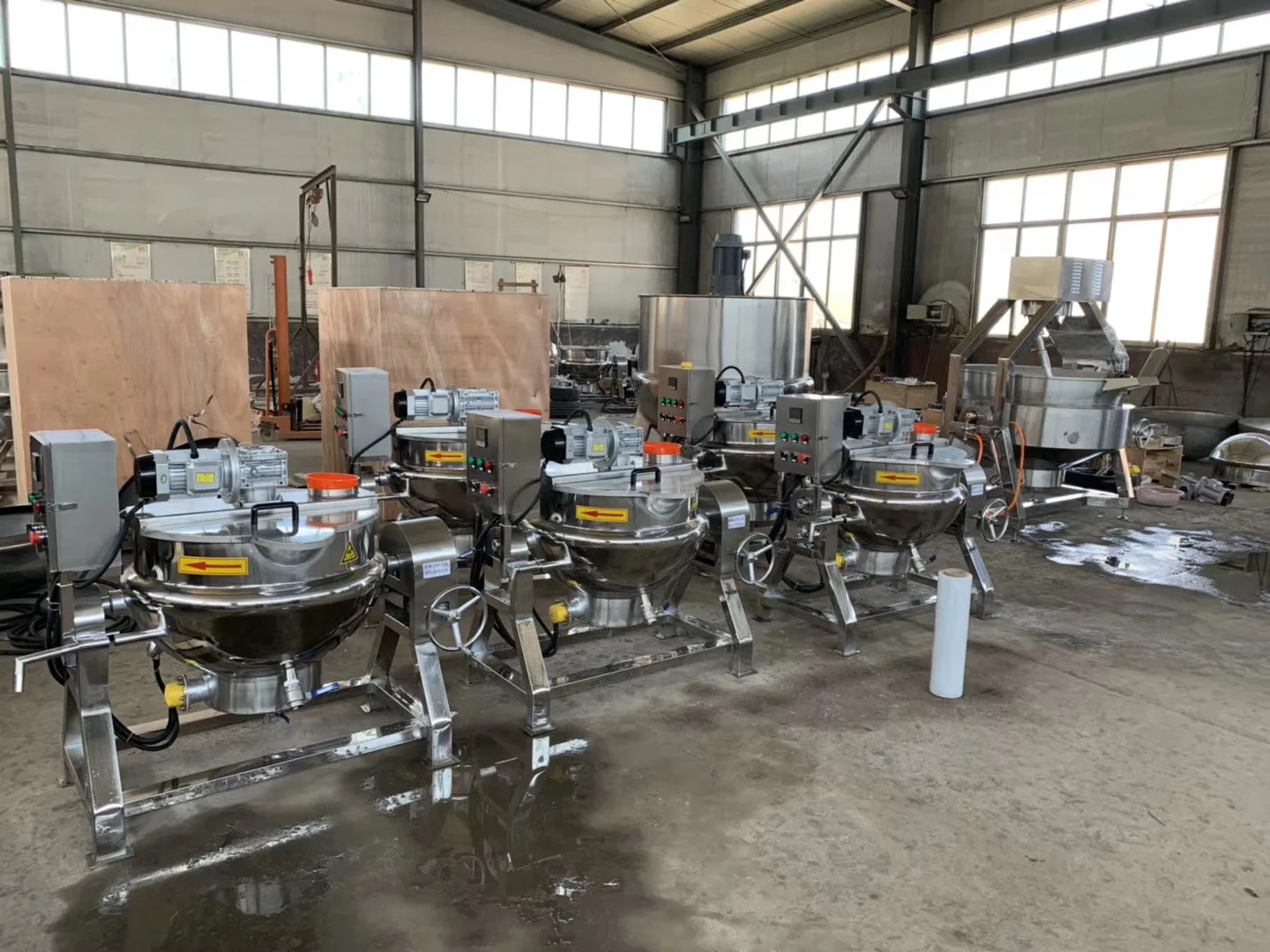 600l Jam Making Machine / Strawberry Jam Cooking Pot / Jacketed Kettle