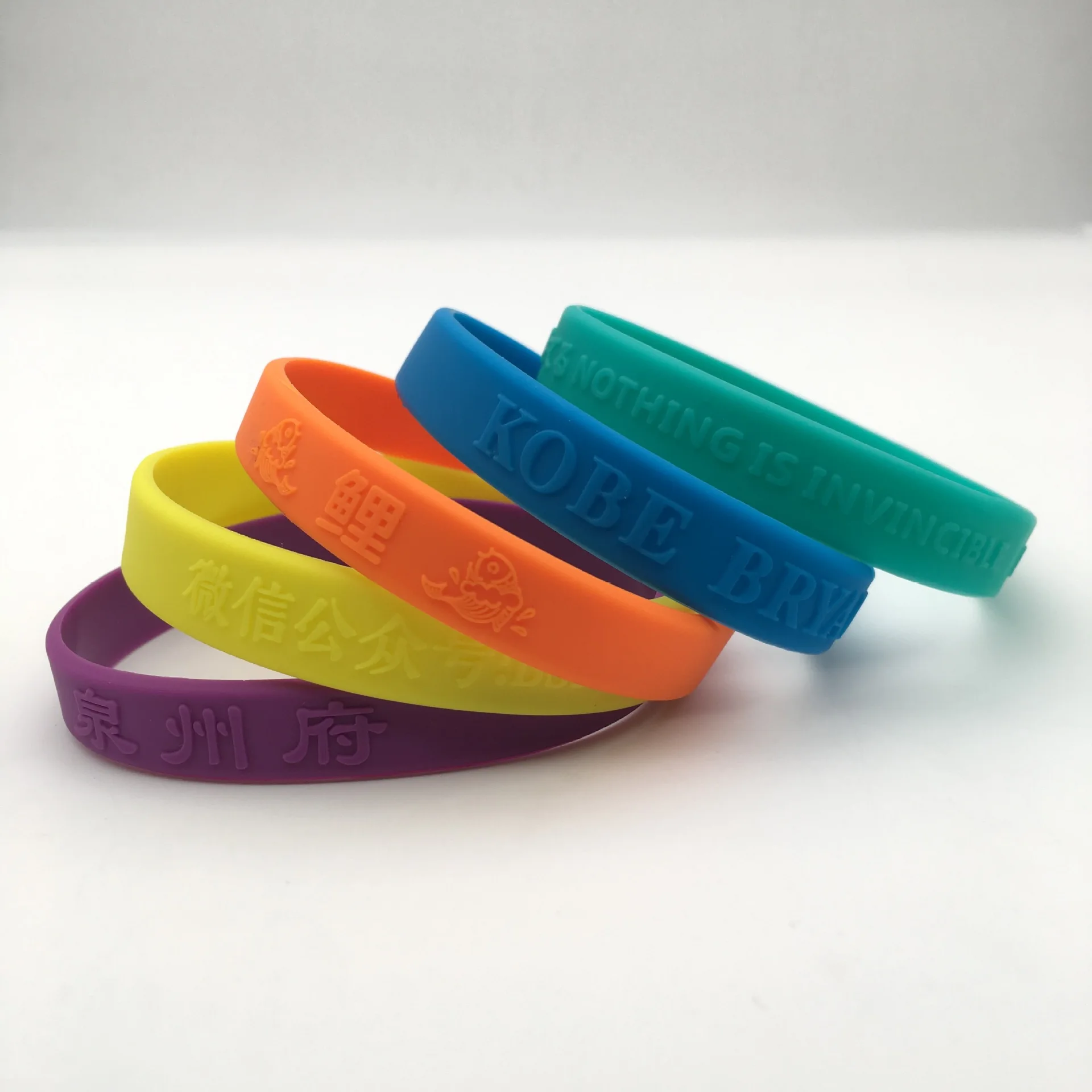 Customized Printed Lettering Embossed Sports Wristband Jewelry Wholesale Model LR00200 preview 3