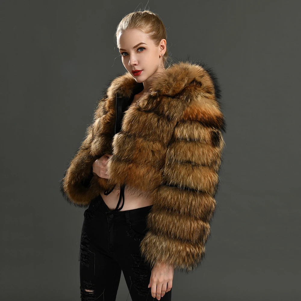 Winter Warm Genuine Fox Fur Coat - Sexy Women Fashion Style
