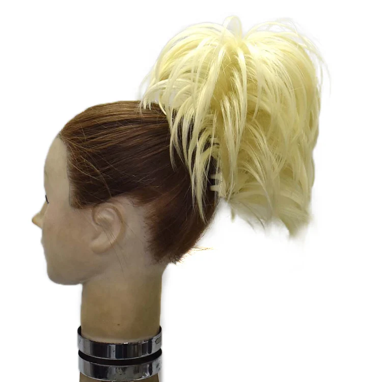 Новинка, прямые женские накладные волосы из синтетического волокна с зажимом для конского хвоста