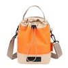 Orange with khaki
