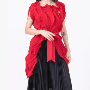 European and American Best-selling Pleated Sets - Fast Shipping - Large Size Women's Two-piece Set