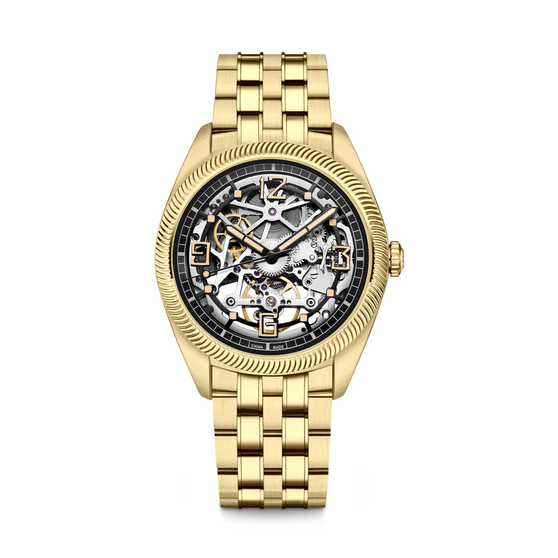 2025 Business Hollow Advanced  Movement 3 Waterproof Men's Mechanical Watch