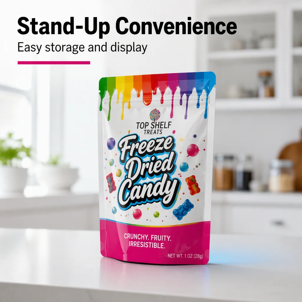 Custom Gravure Printed Stand up Pouch with Zipper Top Food Grade Waterproof Doypack Mylar Bag