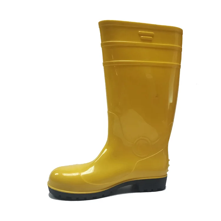 yellow adult rain boots