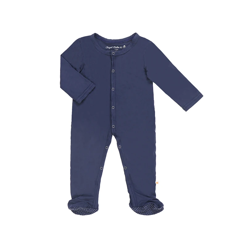 Детское боди из бамбукового волокна RTS, низкий минимальный заказ, детское боди с лапками, Одежда для новорожденных, комбинезон с эластичной задней частью стопы, детские комбинезоны