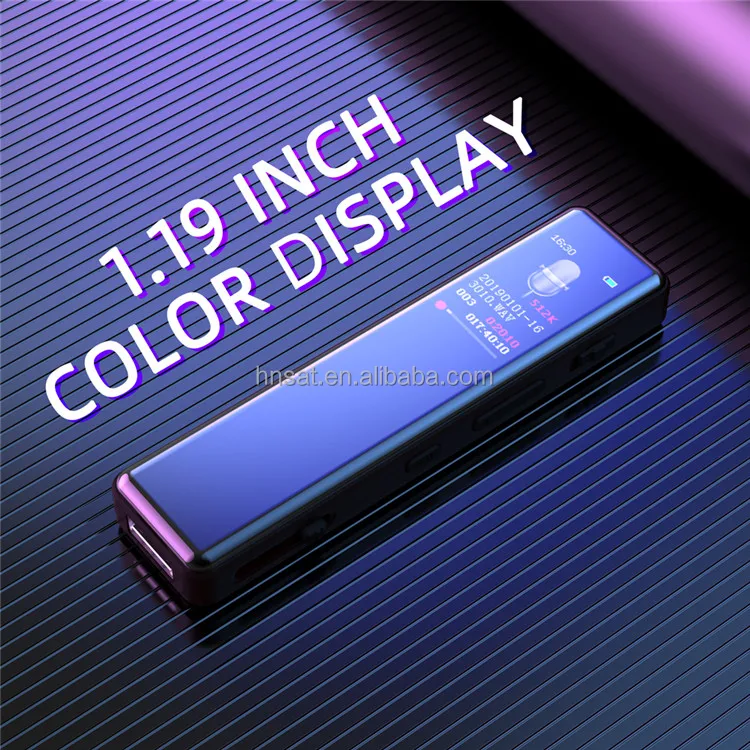 New USB Digital Voice Recorder Audio Recorder USB Retractable Large Color Screen Voice Control Recorder 8GB