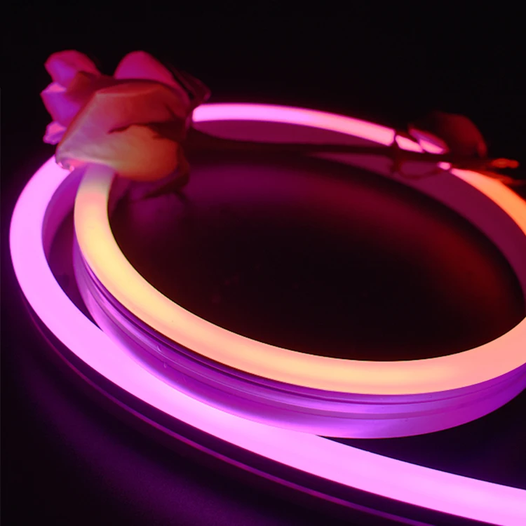 Shenzhen Factory Soft  Flexible LED Light Strip Neon Light Addressable RGBW Led Neon Flex Light Strips