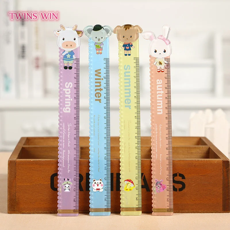 Kids Cartoon Rabbit Drawing Straight Ruler Student Stationery Plastic ...