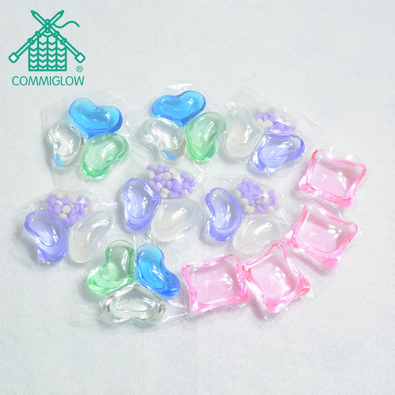 OEM Private Label High Quality Biodegradable 3-in-1 3-in-1 Detergent Capsules Eco-Friendly Disposable Laundry Pods for Apparel