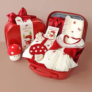 Baby Item Gift Box Christmas Skirt Clothing Sets Sweet New Born Baby Gift Set