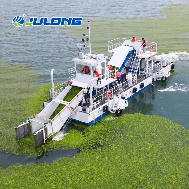 Automatic Aquatic Plant Harvester Machine Water Hyacinth Remover Equipment for River Cleaning