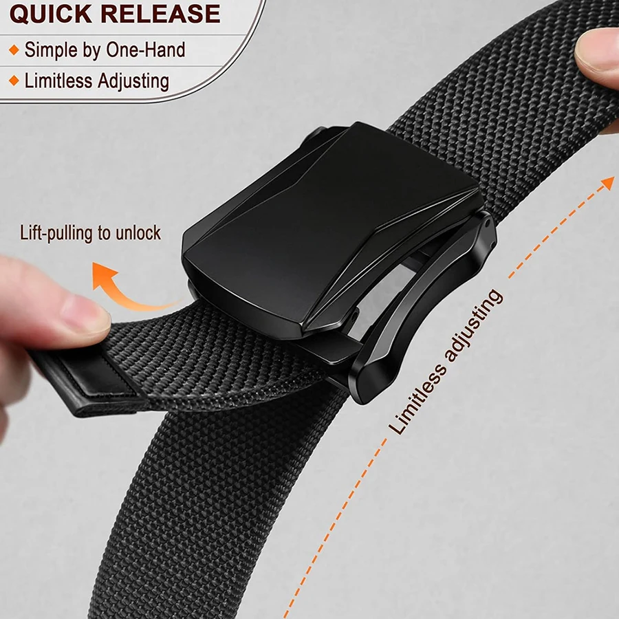 Durable Sports Men Wear-resistant Adjustable Training Hiking Hunting Tactical Stretch Web Nylon Belt