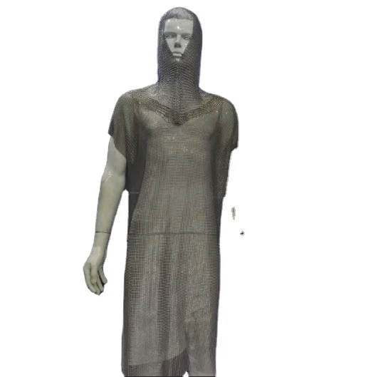 Stainless Steel  Chainmail Apron  Customized Diameter Ring Mesh Curtain Woven by Different Size Diameter Metal Wire