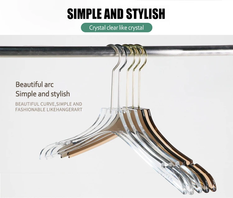 Acrylic Coat Hanger Factory Nonslip Clear Crystal Hanger Acrylic Acrylic Hangers For Clothes
