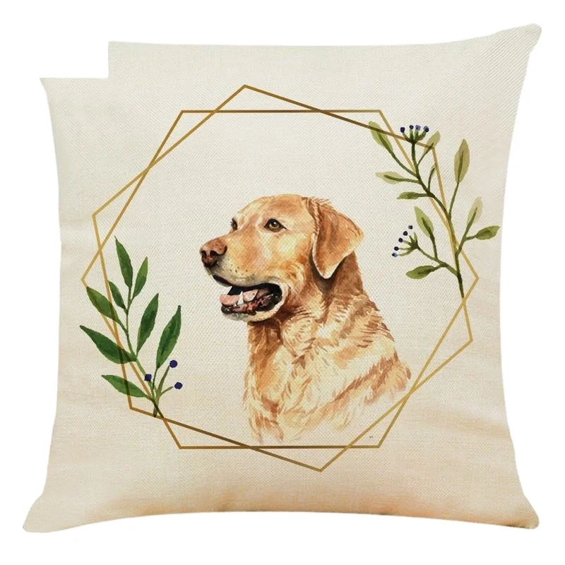 dog print pillow
