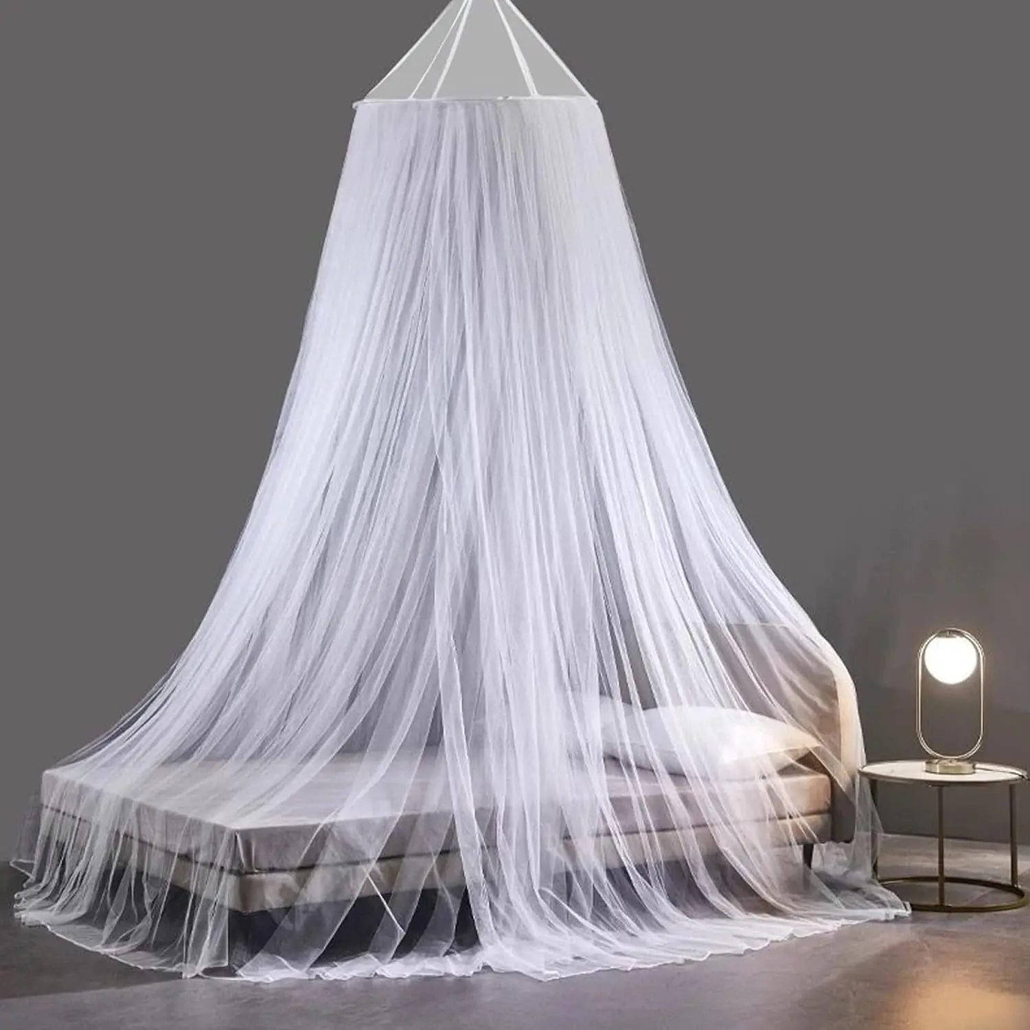 Conical bed canopy mosquito net Bed Room Ceiling mosquito net Large ...